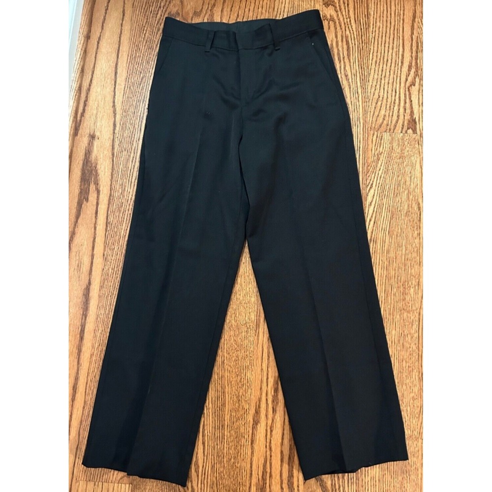 VanHeusen Youth Boys Dress Pants Black size 12 Front and Back Packets